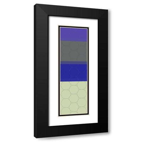Totem XIII Black Modern Wood Framed Art Print with Double Matting by Grayscale