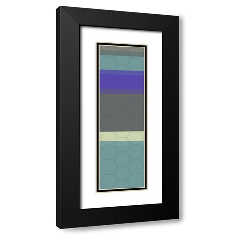 Totem XIV Black Modern Wood Framed Art Print with Double Matting by Grayscale