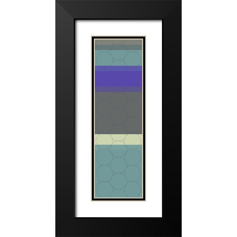 Totem XIV Black Modern Wood Framed Art Print with Double Matting by Grayscale