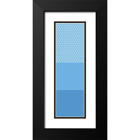 Totem XV Black Modern Wood Framed Art Print with Double Matting by Grayscale