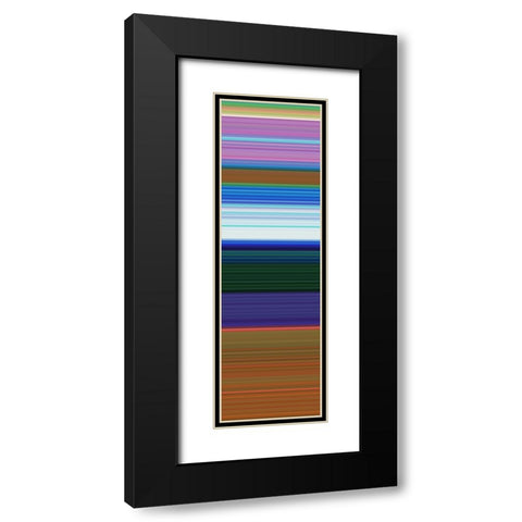 Totem XVIII Black Modern Wood Framed Art Print with Double Matting by Grayscale