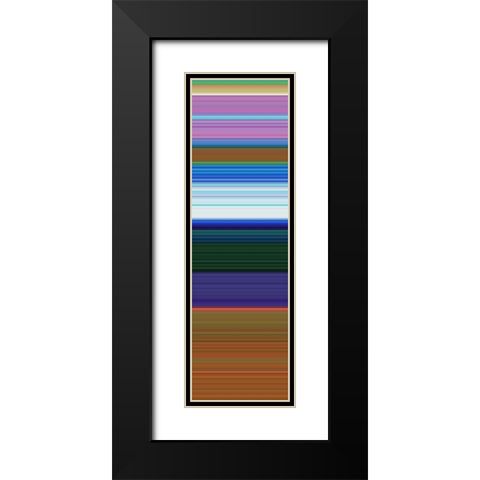 Totem XVIII Black Modern Wood Framed Art Print with Double Matting by Grayscale