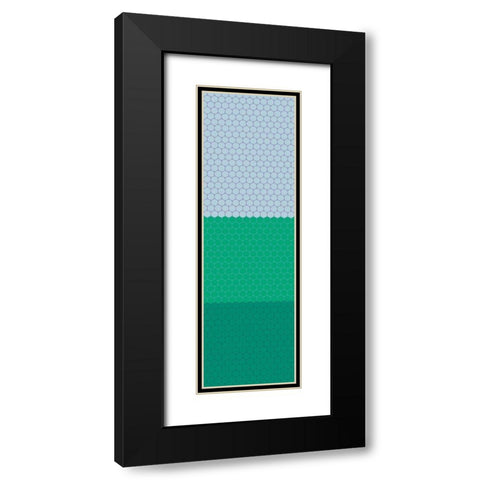 Totem XIX Black Modern Wood Framed Art Print with Double Matting by Grayscale