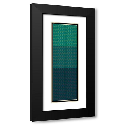 Totem XX Black Modern Wood Framed Art Print with Double Matting by Grayscale