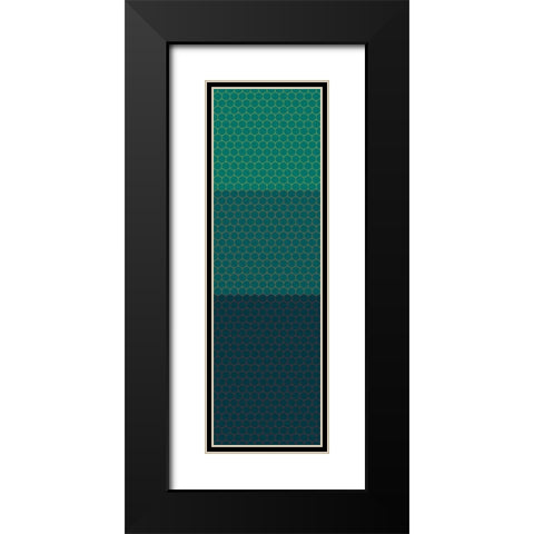 Totem XX Black Modern Wood Framed Art Print with Double Matting by Grayscale