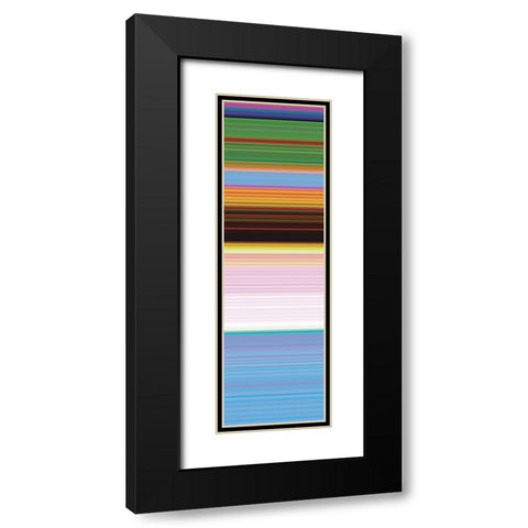 Totem XXII Black Modern Wood Framed Art Print with Double Matting by Grayscale