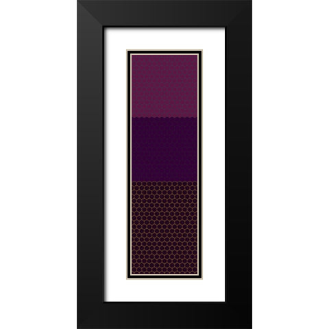 Totem XXIV Black Modern Wood Framed Art Print with Double Matting by Grayscale