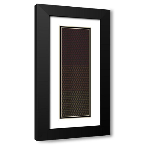 Totem XXXI Black Modern Wood Framed Art Print with Double Matting by Grayscale