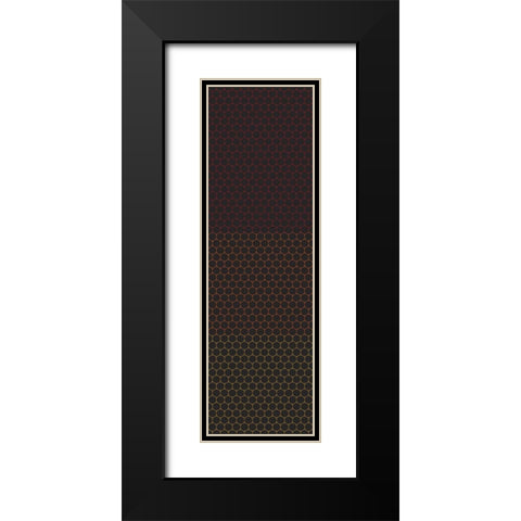 Totem XXXI Black Modern Wood Framed Art Print with Double Matting by Grayscale