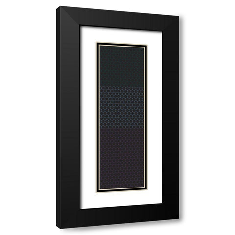 Totem XXXII Black Modern Wood Framed Art Print with Double Matting by Grayscale