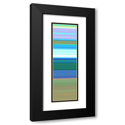 Totem XXXIV Black Modern Wood Framed Art Print with Double Matting by Grayscale