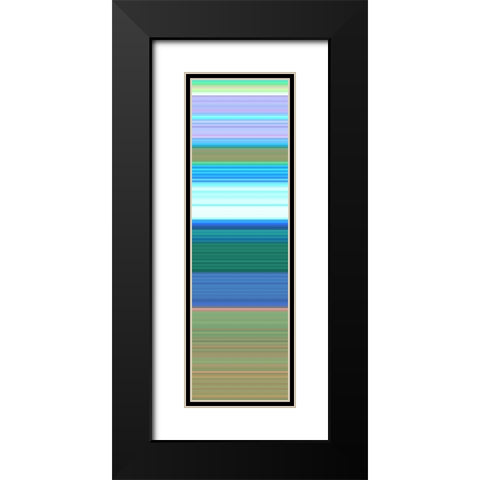 Totem XXXIV Black Modern Wood Framed Art Print with Double Matting by Grayscale
