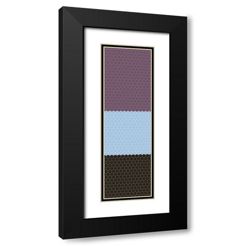Totem XXXV Black Modern Wood Framed Art Print with Double Matting by Grayscale