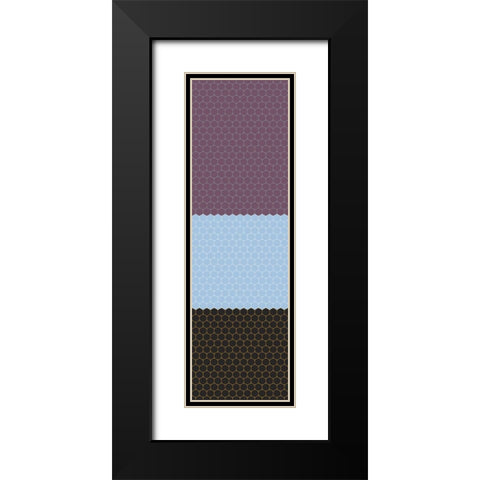 Totem XXXV Black Modern Wood Framed Art Print with Double Matting by Grayscale