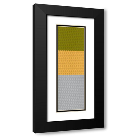Totem XXXVI Black Modern Wood Framed Art Print with Double Matting by Grayscale