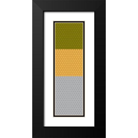 Totem XXXVI Black Modern Wood Framed Art Print with Double Matting by Grayscale