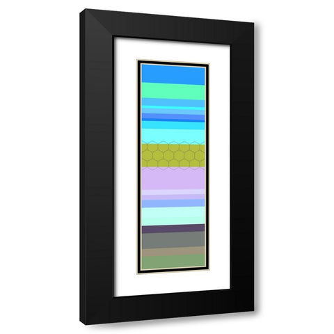 Totem XXXVII Black Modern Wood Framed Art Print with Double Matting by Grayscale