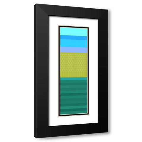 Totem XXXVIII Black Modern Wood Framed Art Print with Double Matting by Grayscale