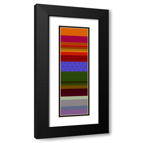 Totem XXXIX Black Modern Wood Framed Art Print with Double Matting by Grayscale