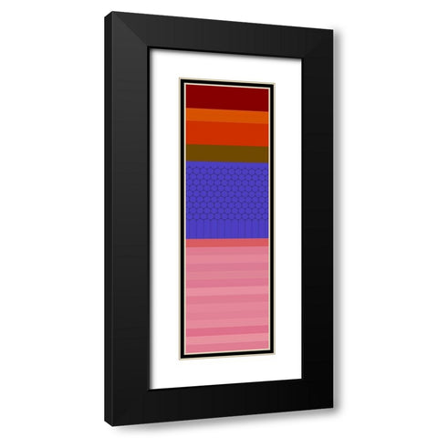 Totem XL Black Modern Wood Framed Art Print with Double Matting by Grayscale
