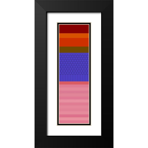 Totem XL Black Modern Wood Framed Art Print with Double Matting by Grayscale