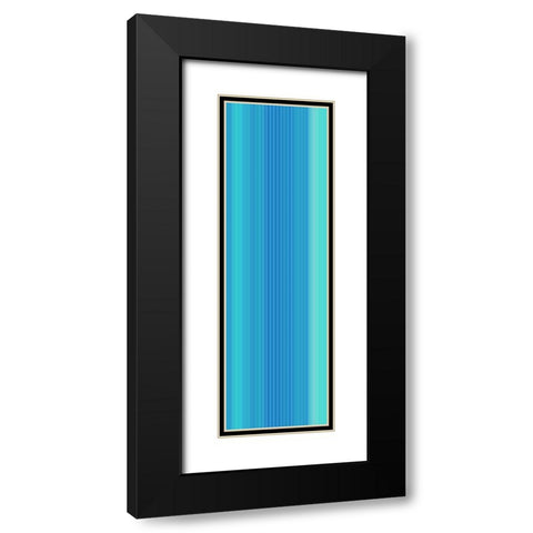 Stripe Totem II Black Modern Wood Framed Art Print with Double Matting by Grayscale
