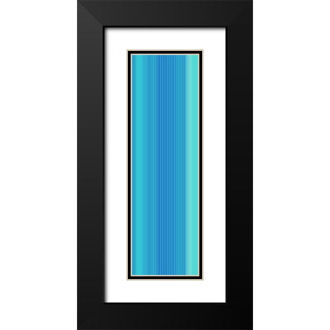 Stripe Totem II Black Modern Wood Framed Art Print with Double Matting by Grayscale