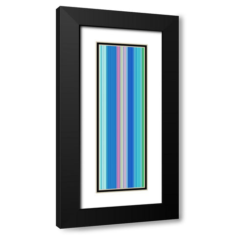 Stripe Totem III Black Modern Wood Framed Art Print with Double Matting by Grayscale