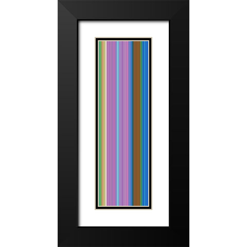 Stripe Totem IV Black Modern Wood Framed Art Print with Double Matting by Grayscale