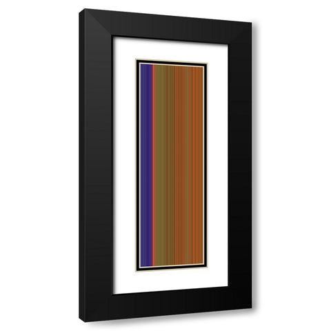 Stripe Totem VI Black Modern Wood Framed Art Print with Double Matting by Grayscale