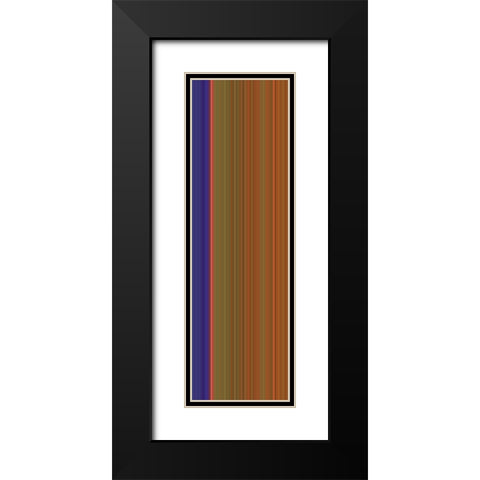 Stripe Totem VI Black Modern Wood Framed Art Print with Double Matting by Grayscale