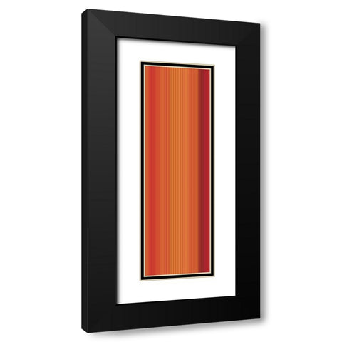 Stripe Totem VIII Black Modern Wood Framed Art Print with Double Matting by Grayscale