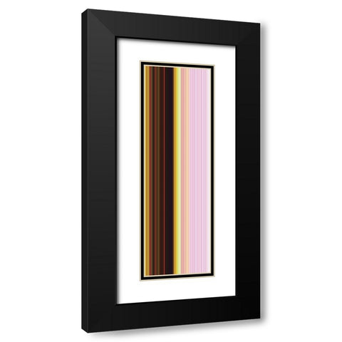 Stripe Totem XI Black Modern Wood Framed Art Print with Double Matting by Grayscale