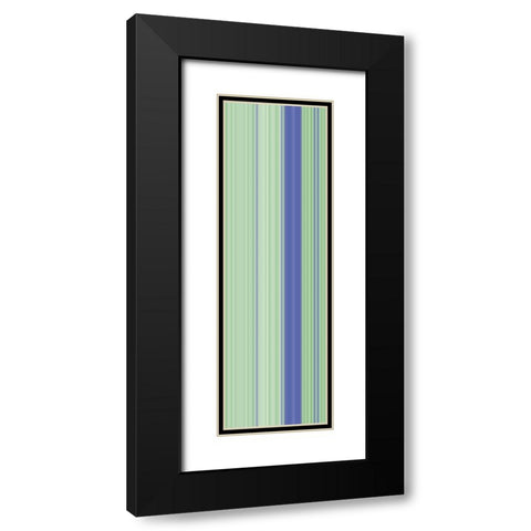Stripe Totem XIII Black Modern Wood Framed Art Print with Double Matting by Grayscale