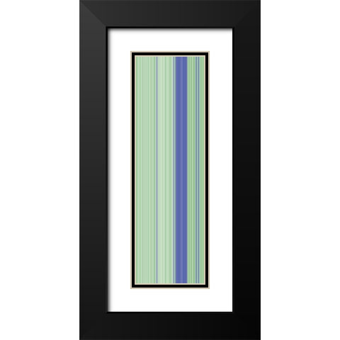 Stripe Totem XIII Black Modern Wood Framed Art Print with Double Matting by Grayscale