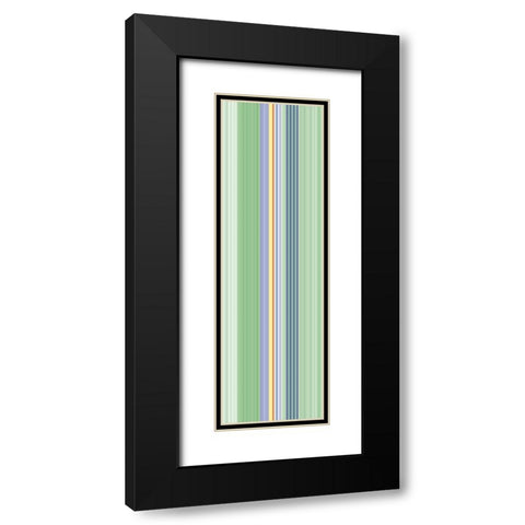 Stripe Totem XV Black Modern Wood Framed Art Print with Double Matting by Grayscale