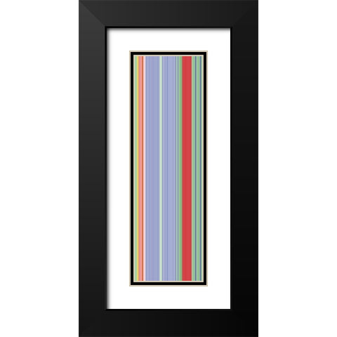 Stripe Totem XVI Black Modern Wood Framed Art Print with Double Matting by Grayscale
