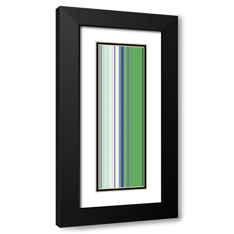 Stripe Totem XVII Black Modern Wood Framed Art Print with Double Matting by Grayscale
