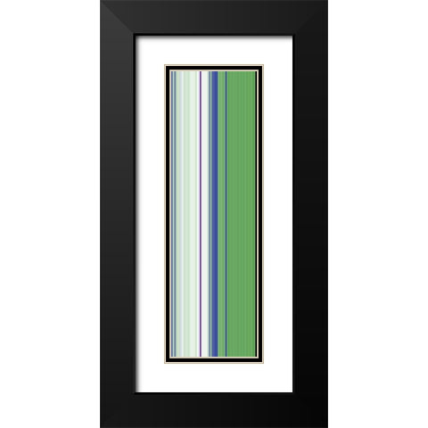 Stripe Totem XVII Black Modern Wood Framed Art Print with Double Matting by Grayscale