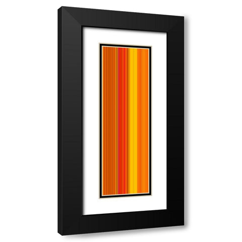 Stripe Totem XIX Black Modern Wood Framed Art Print with Double Matting by Grayscale