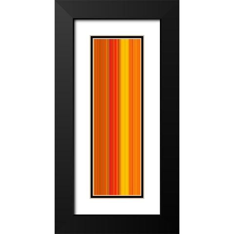 Stripe Totem XIX Black Modern Wood Framed Art Print with Double Matting by Grayscale