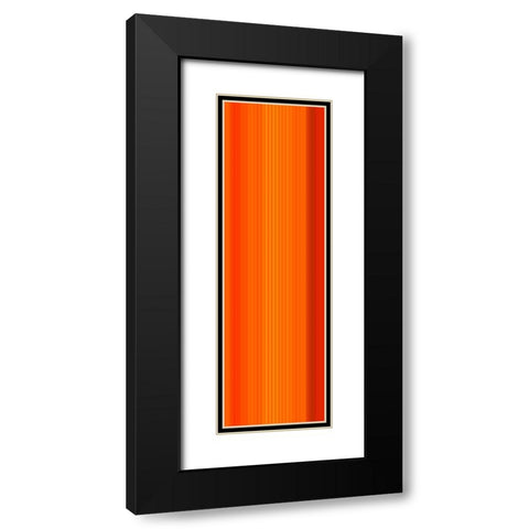 Stripe Totem XX Black Modern Wood Framed Art Print with Double Matting by Grayscale