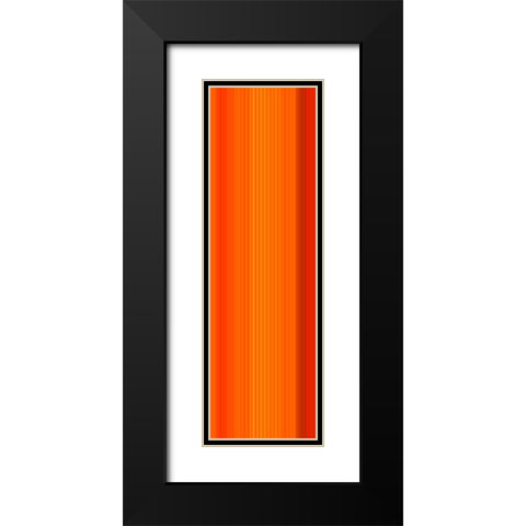 Stripe Totem XX Black Modern Wood Framed Art Print with Double Matting by Grayscale