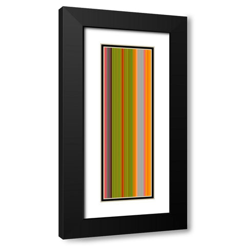 Stripe Totem XXII Black Modern Wood Framed Art Print with Double Matting by Grayscale