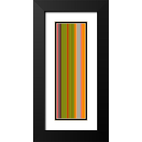 Stripe Totem XXII Black Modern Wood Framed Art Print with Double Matting by Grayscale