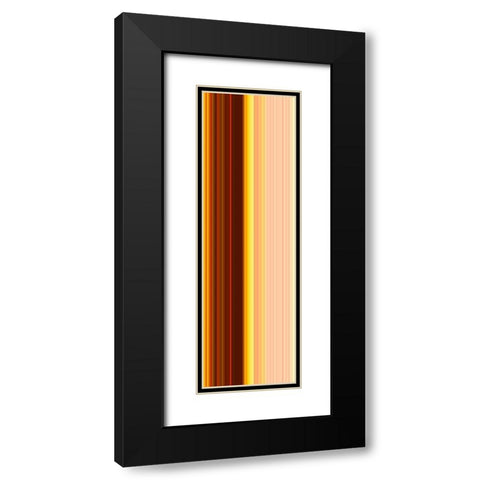 Stripe Totem XXIII Black Modern Wood Framed Art Print with Double Matting by Grayscale