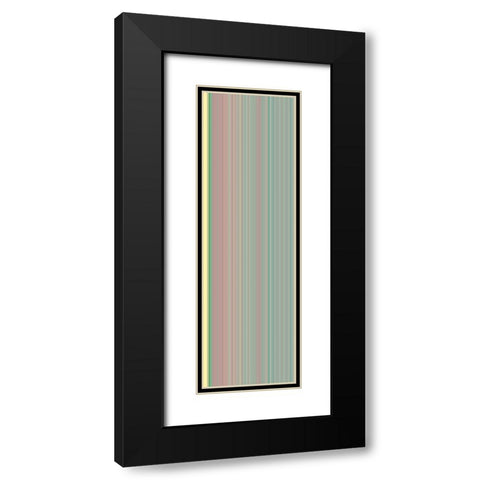 Stripe Totem XXIV Black Modern Wood Framed Art Print with Double Matting by Grayscale
