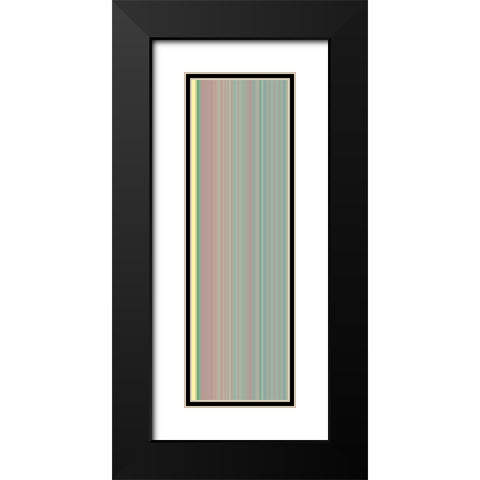 Stripe Totem XXIV Black Modern Wood Framed Art Print with Double Matting by Grayscale