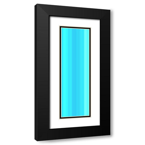 Stripe Totem XXVI Black Modern Wood Framed Art Print with Double Matting by Grayscale