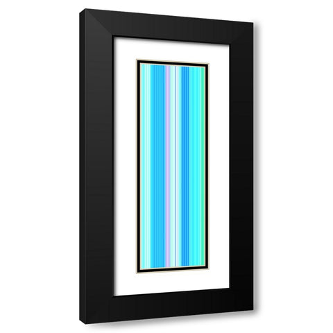 Stripe Totem XXVII Black Modern Wood Framed Art Print with Double Matting by Grayscale
